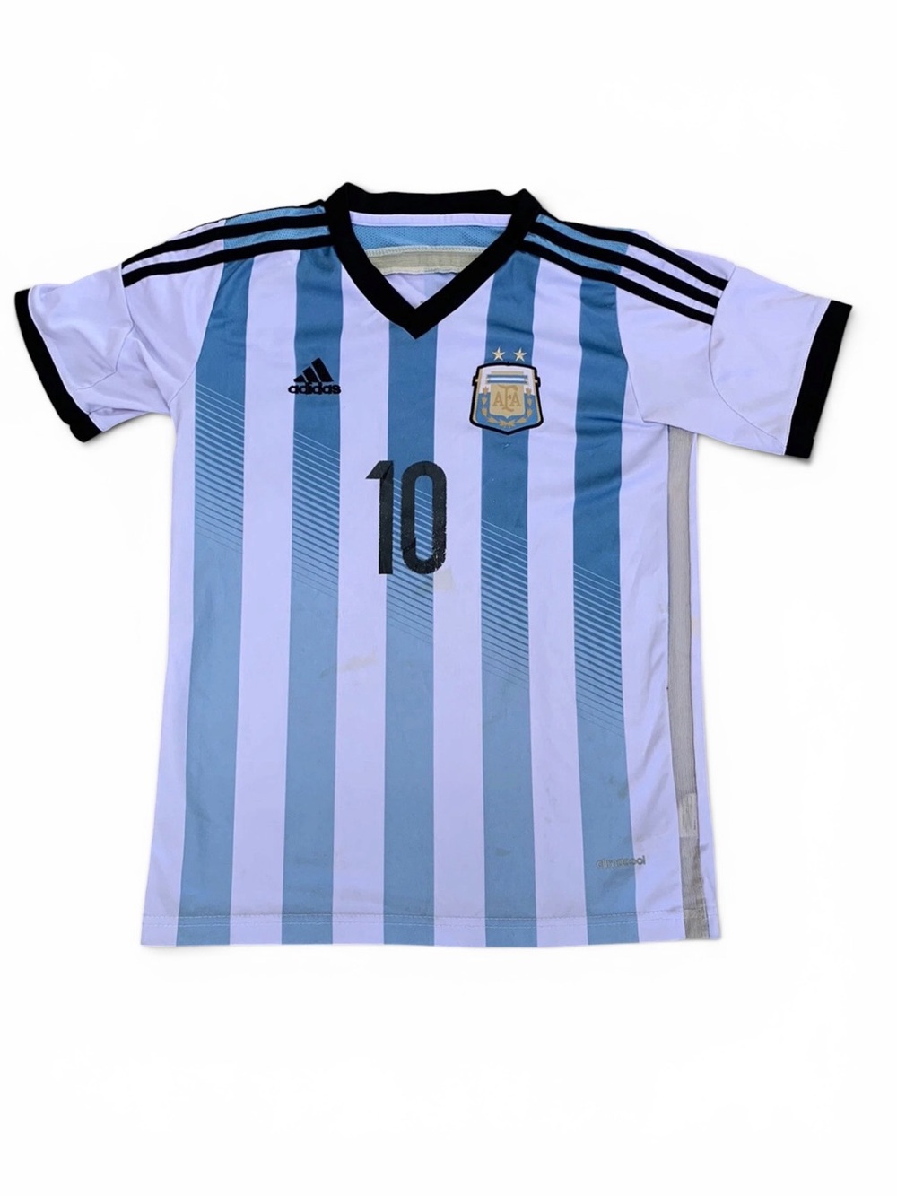 Adidas Argentina Messi #10 Youth Size 28 Soccer Jersey